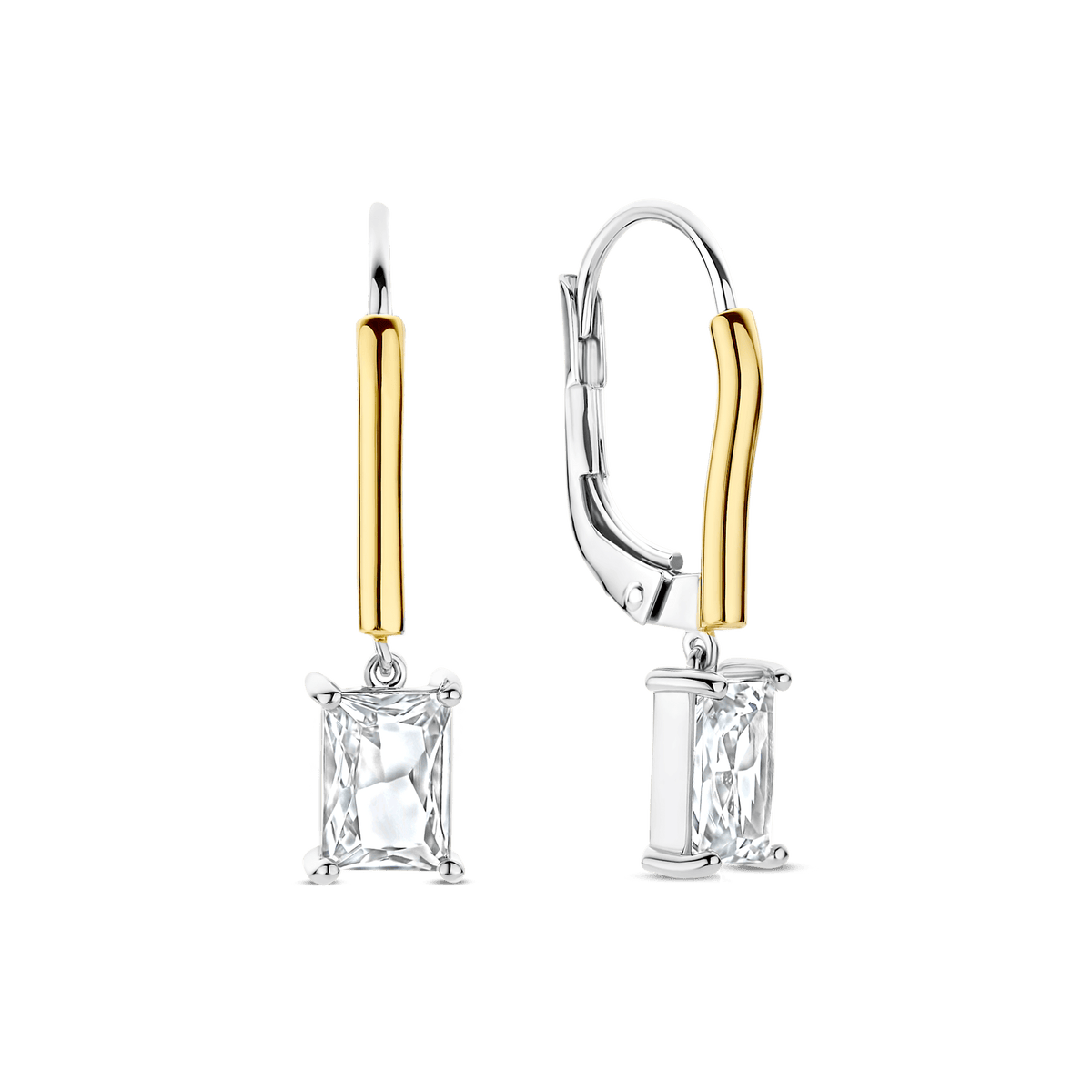 Ti Sento Milano Boucles d'oreilles pendantes Coussin et rectangle 78063ZY