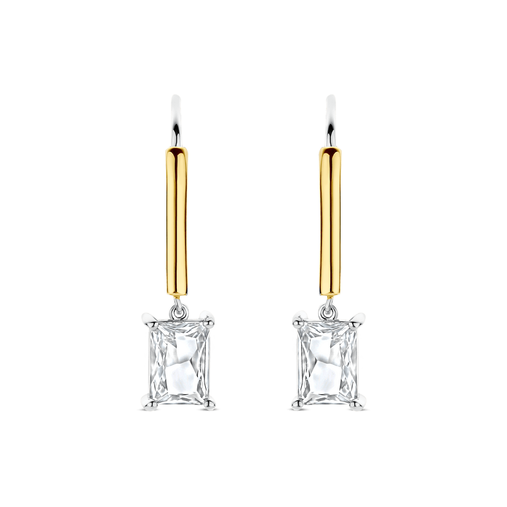 Ti Sento Milano Boucles d'oreilles pendantes Coussin et rectangle 78063ZY