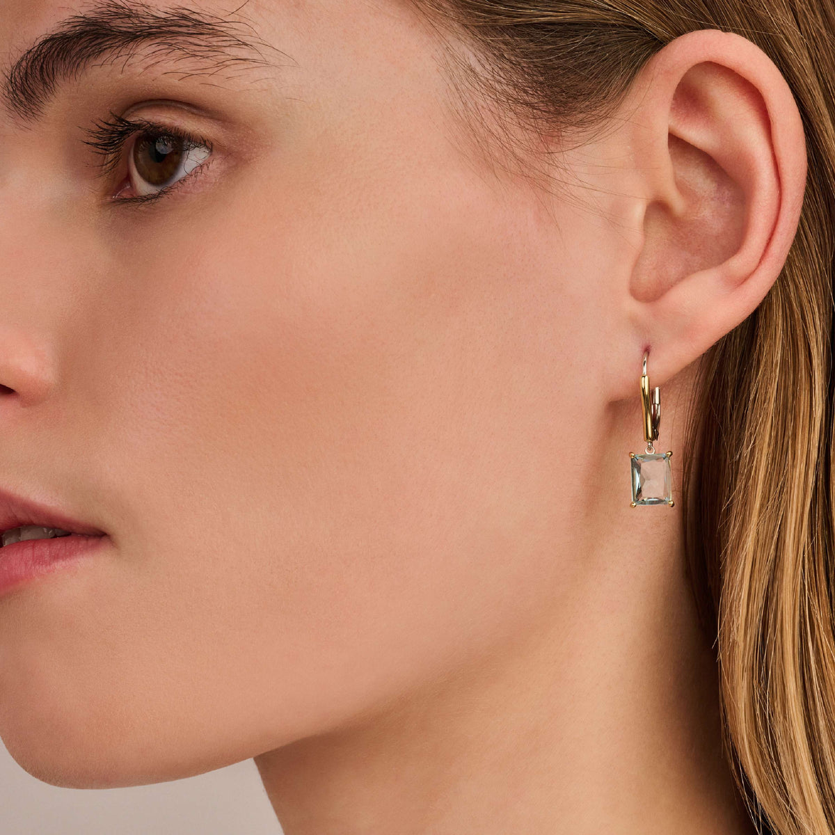 Ti Sento Milano Boucles d'oreilles pendantes Coussin et rectangle 78064TY