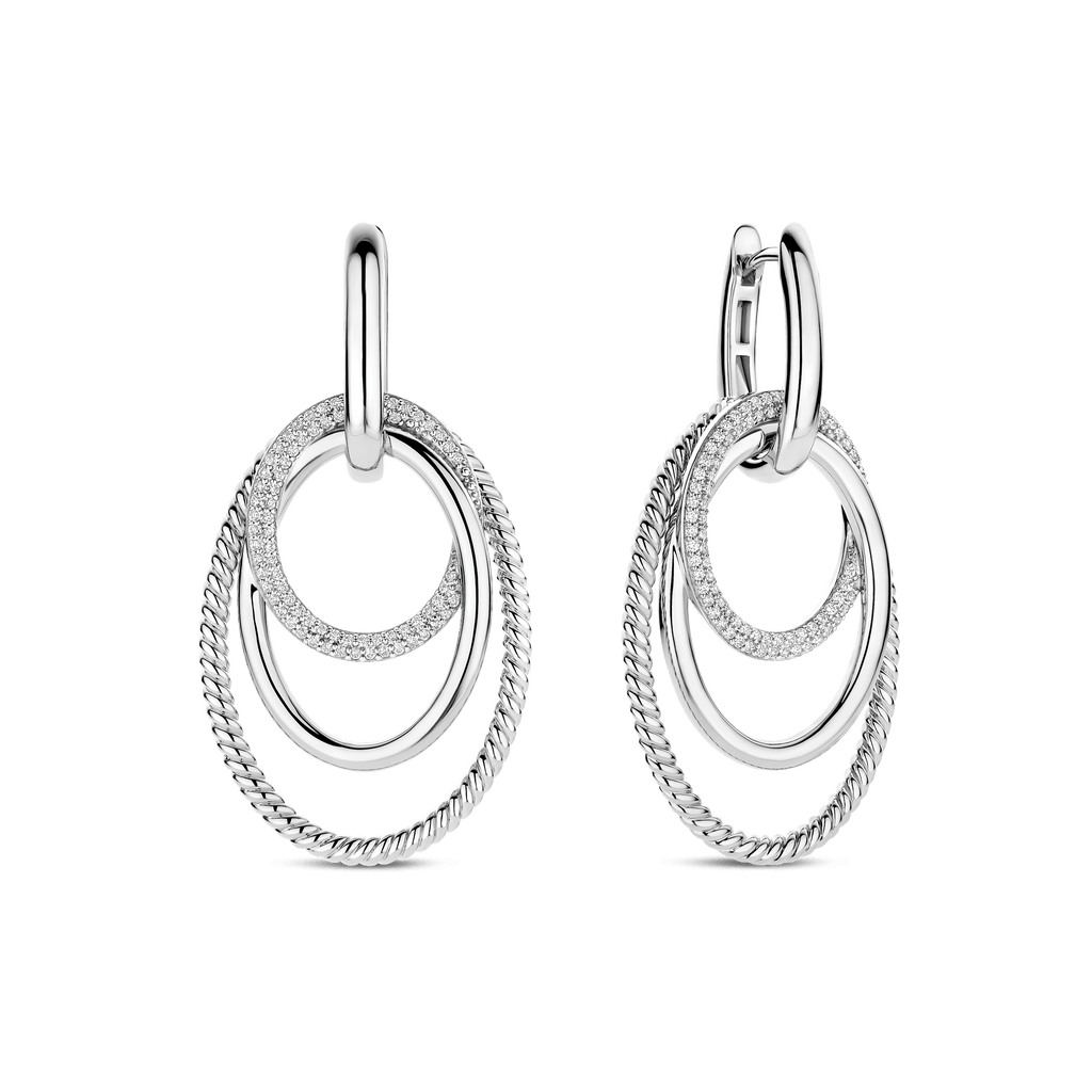 Ti Sento Milano Boucles d'oreilles pendantes Structures 78067ZI