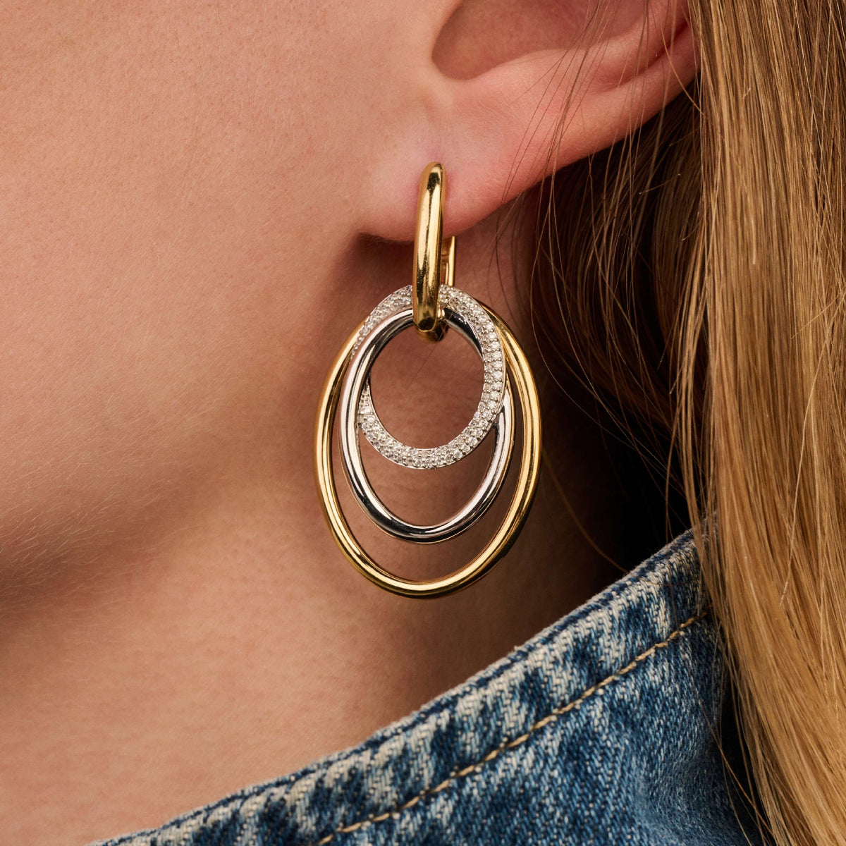 Ti Sento Milano Boucles d'oreilles pendantes Structures 78067ZY