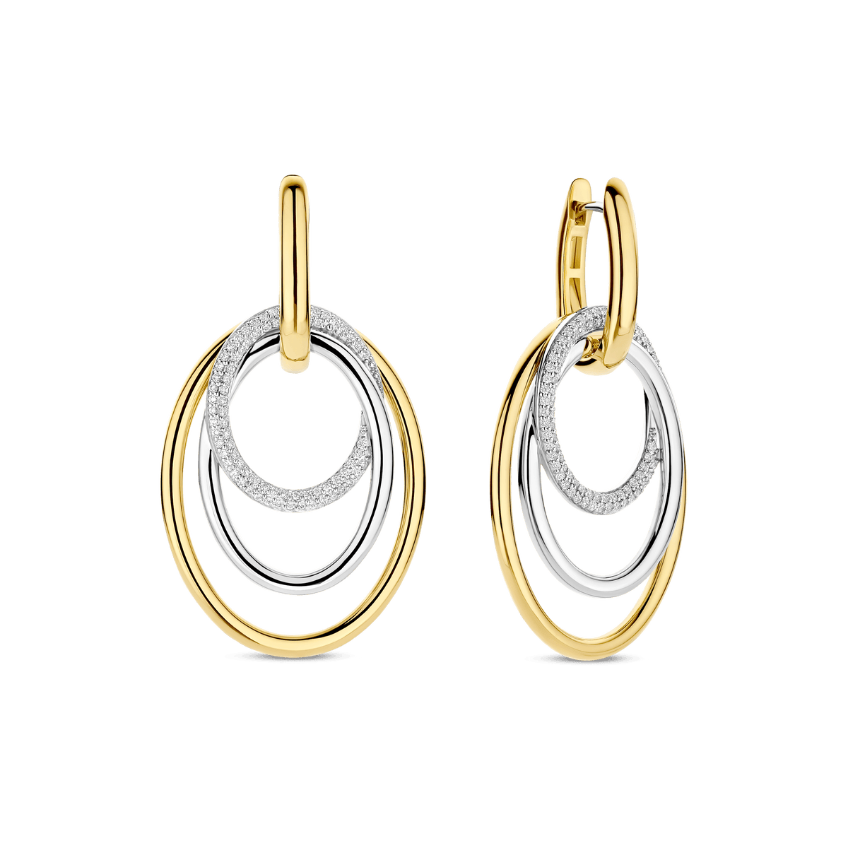 Ti Sento Milano Boucles d'oreilles pendantes Structures 78067ZY