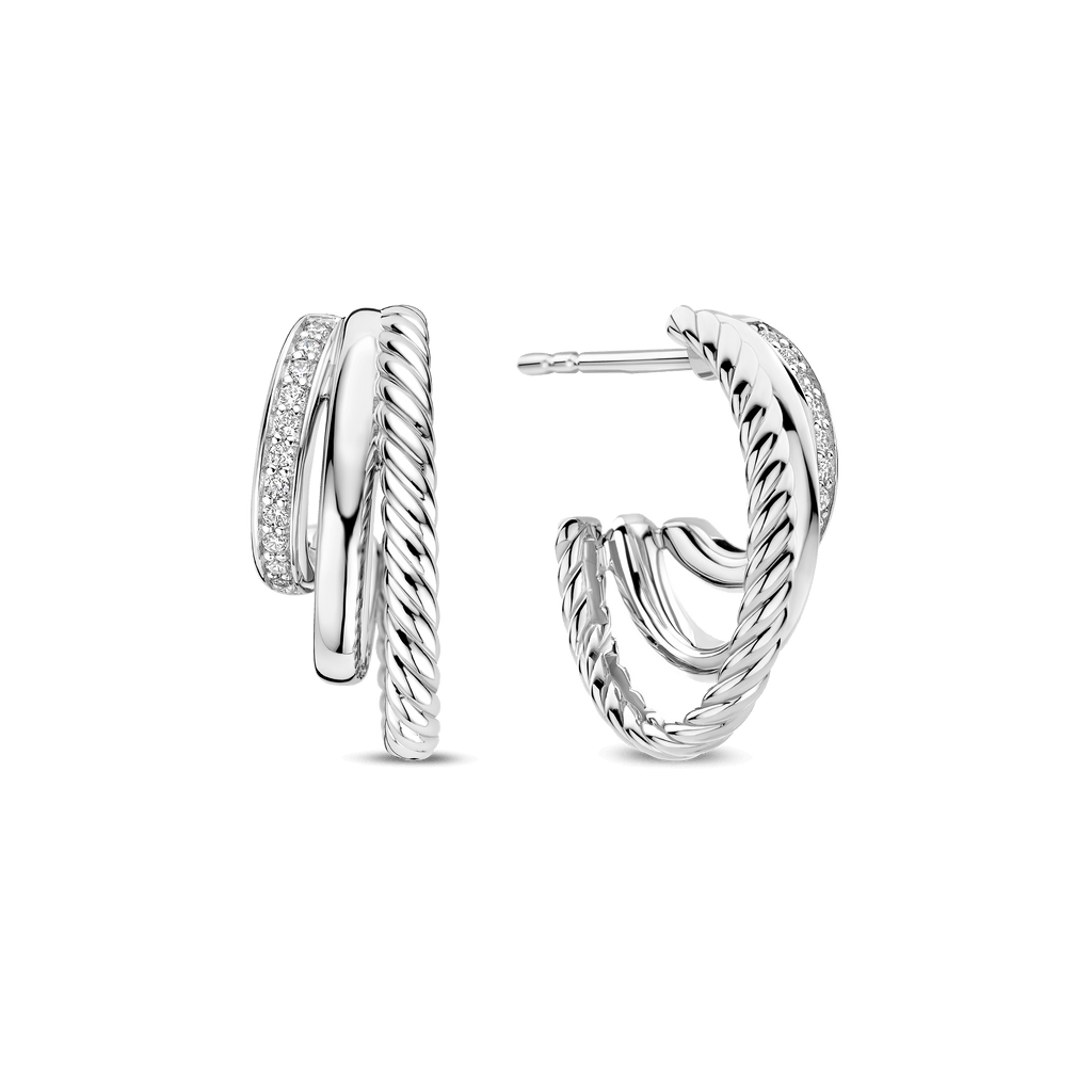 Ti Sento Milano Boucles d'oreilles pendantes Structures 78068ZI