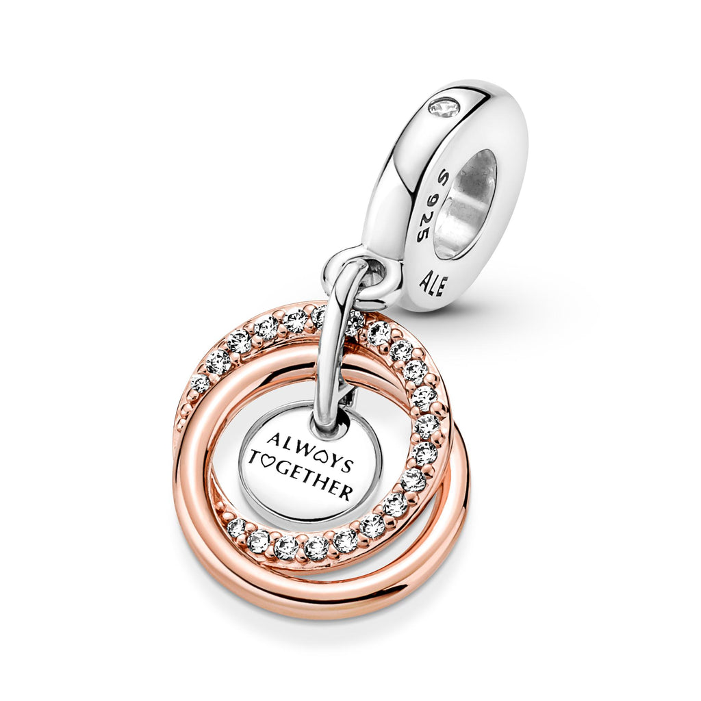 Pandora Moments Charm Pendant Cercles Ma Famille Pour Toujours 780797C01