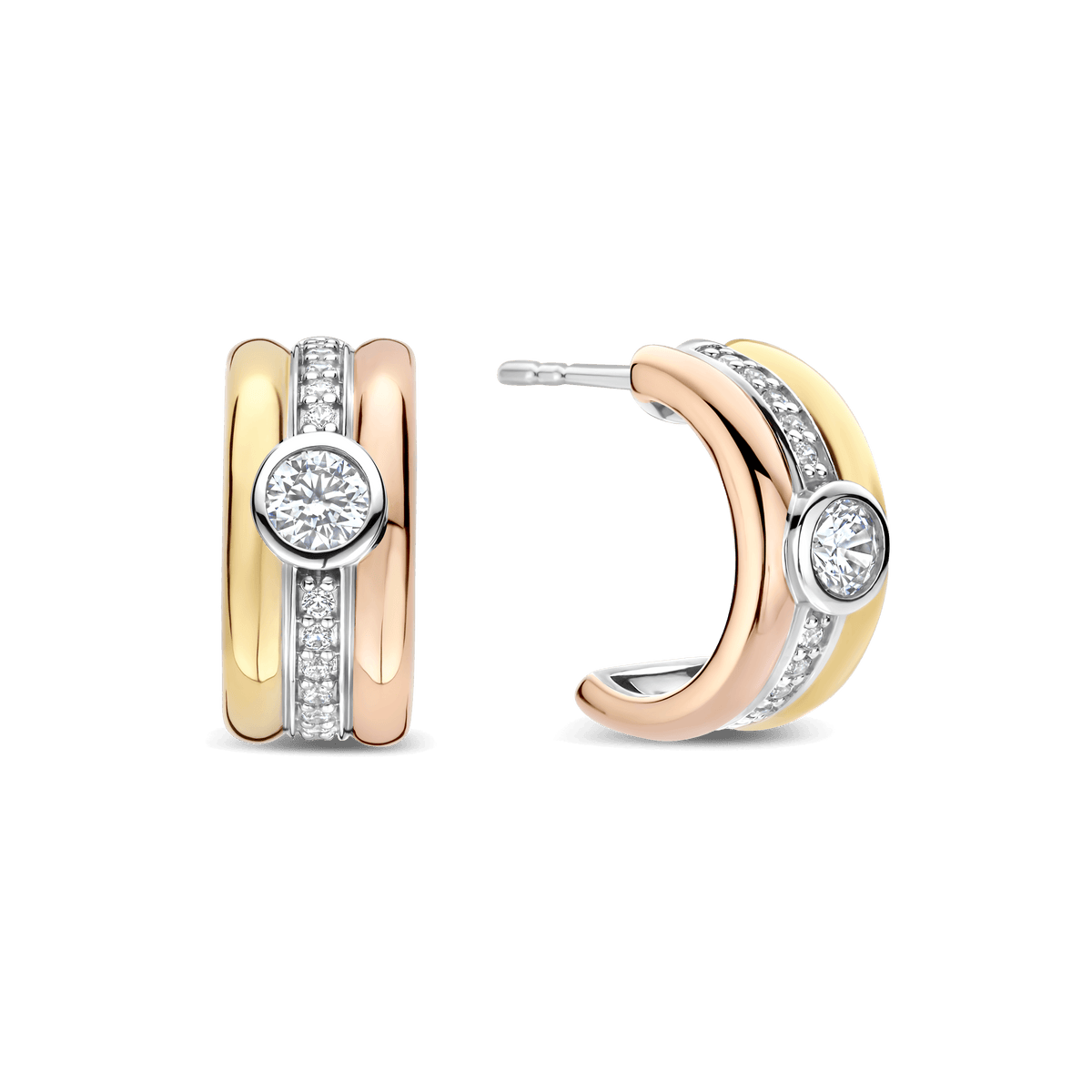Ti Sento Milano Puces d'oreilles Cercles 78085TZ