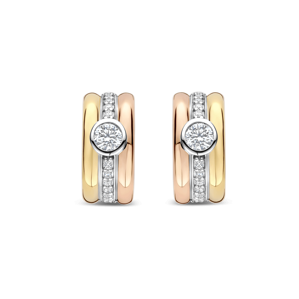 Ti Sento Milano Puces d'oreilles Cercles 78085TZ