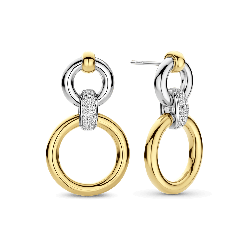 Ti Sento Milano Boucles d'oreilles pendantes Cercles 78089ZY