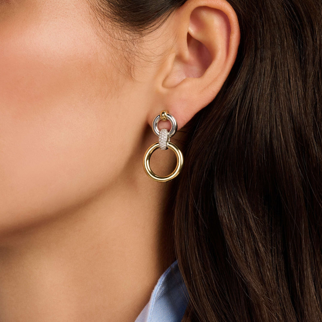 Ti Sento Milano Boucles d'oreilles pendantes Cercles 78089ZY