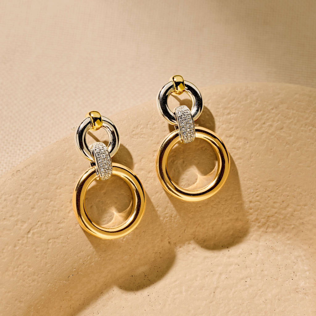 Ti Sento Milano Boucles d'oreilles pendantes Cercles 78089ZY