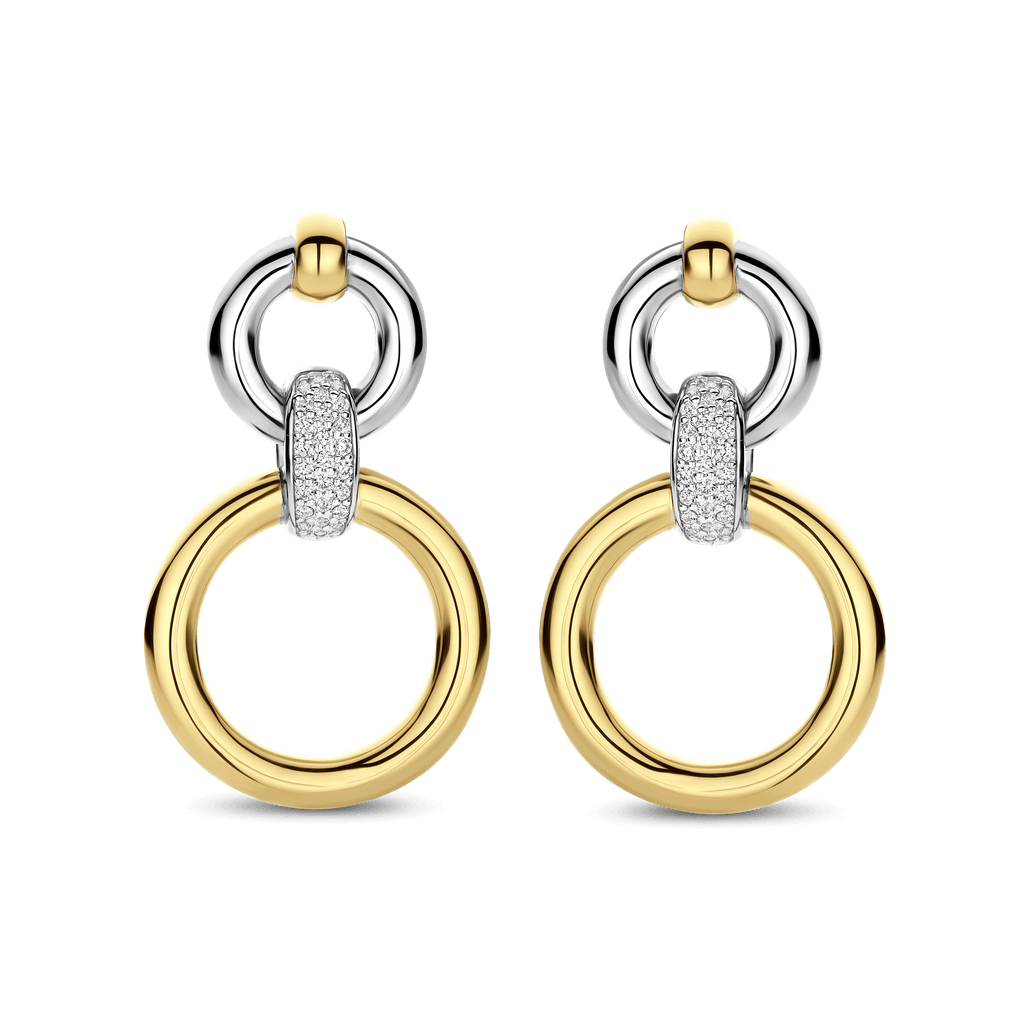 Ti Sento Milano Boucles d'oreilles pendantes Cercles 78089ZY