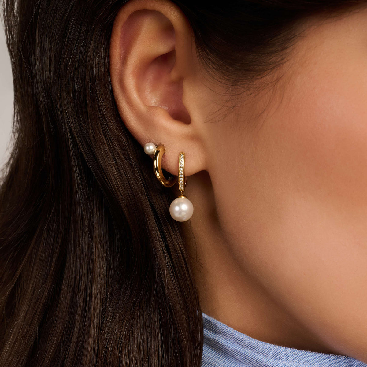 Ti Sento Milano Boucles d'oreilles Perles 78092YP