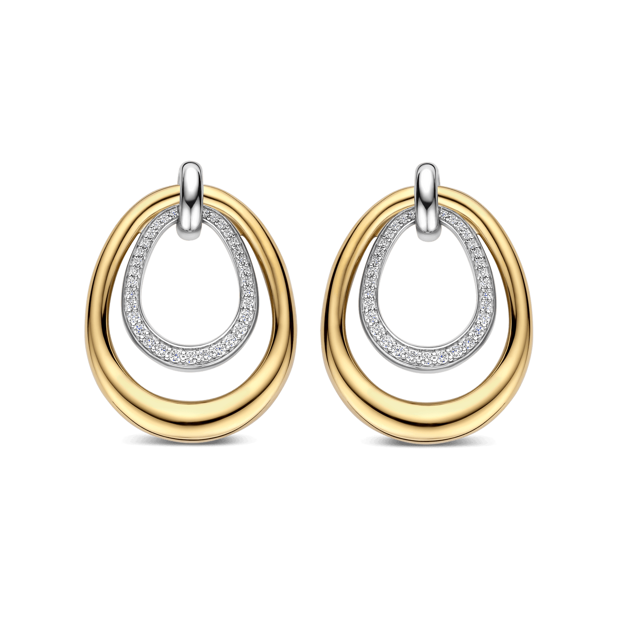 Ti Sento Milano Boucles d'oreilles pendantes Pebble 78097ZY