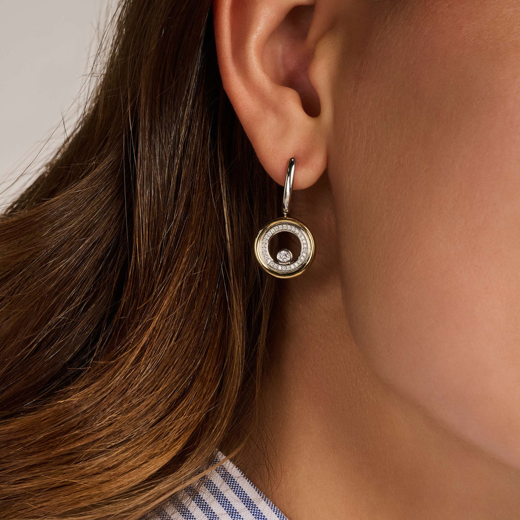 Ti Sento Milano Boucles d'oreilles pendantes Cercles 78112ZY