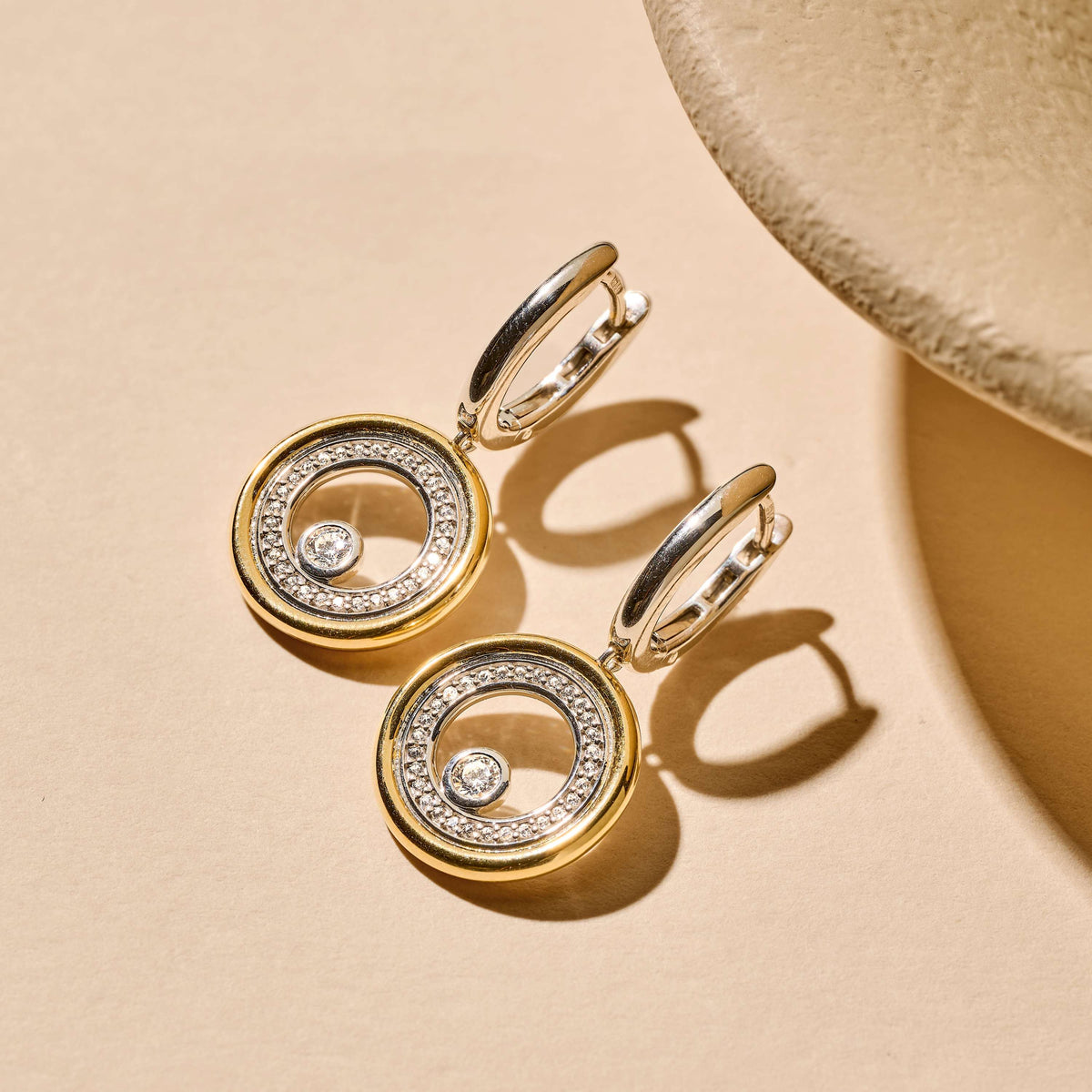 Ti Sento Milano Boucles d'oreilles pendantes Cercles 78112ZY