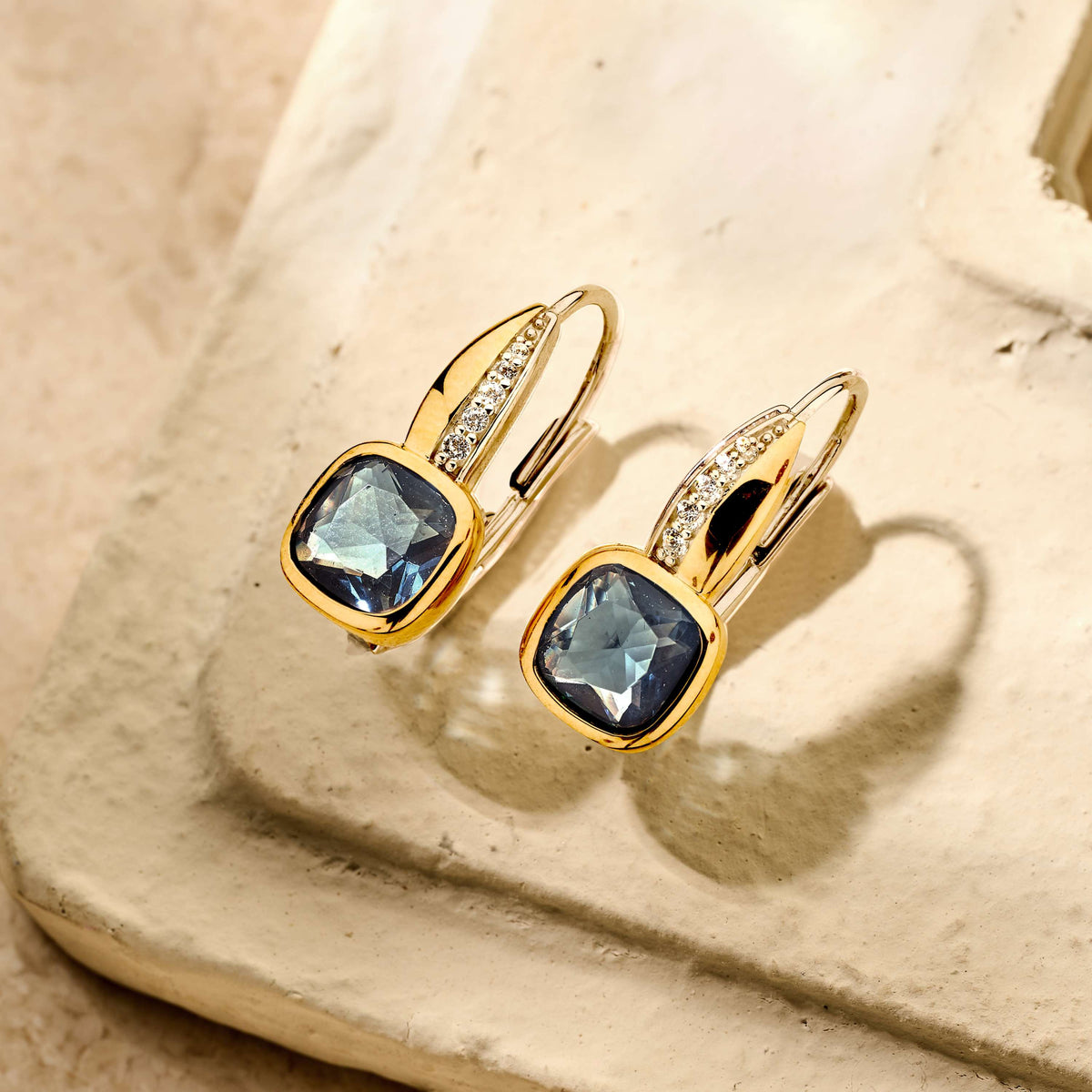 Ti Sento Milano Boucles d'oreilles pendantes Coussin et rectangle 78118DB