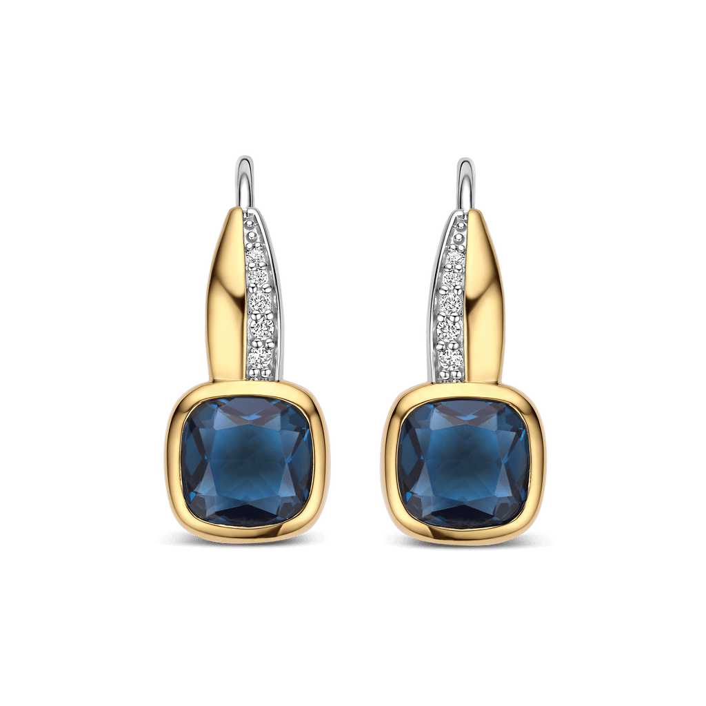 Ti Sento Milano Boucles d'oreilles pendantes Coussin et rectangle 78118DB