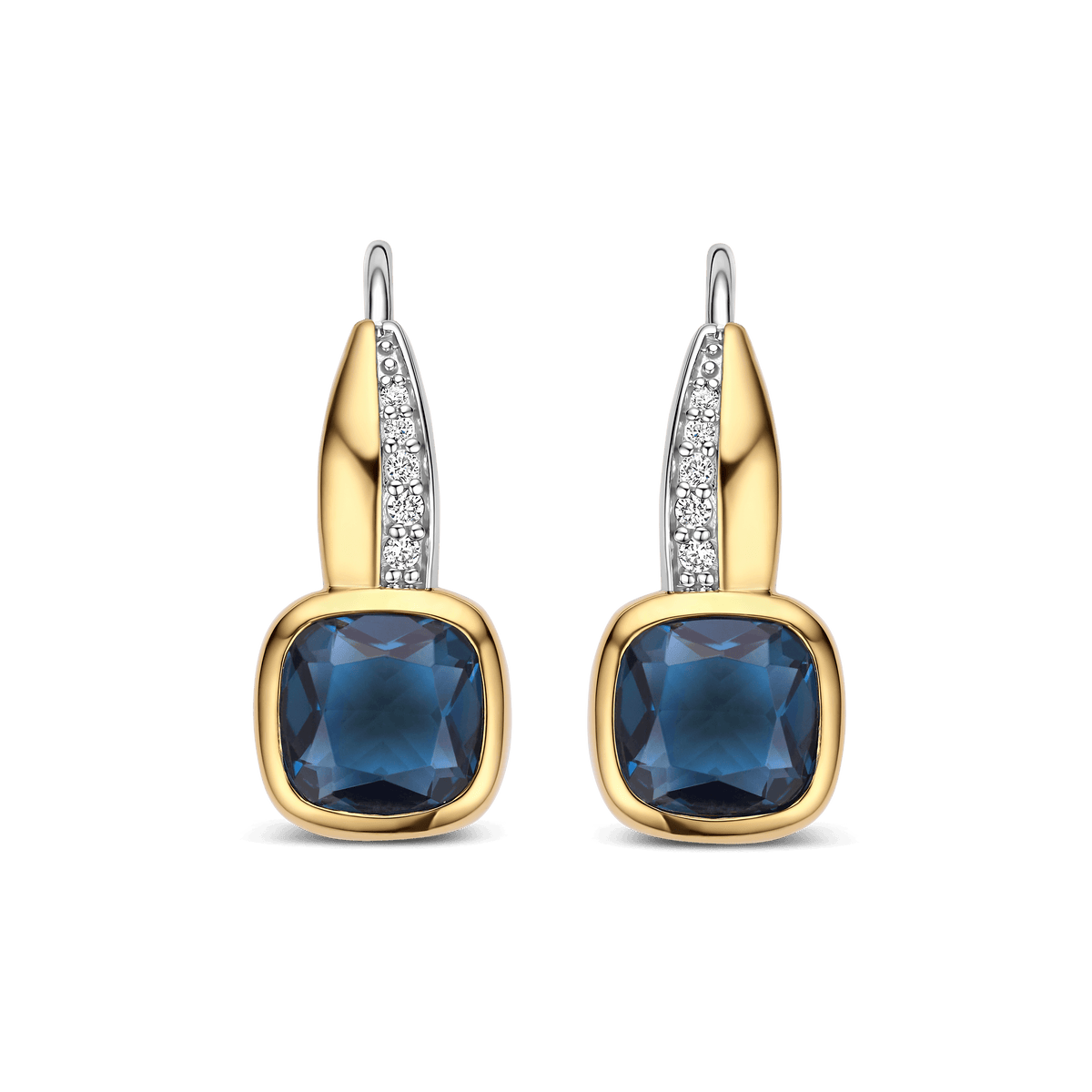 Ti Sento Milano Boucles d'oreilles pendantes Coussin et rectangle 78118DB