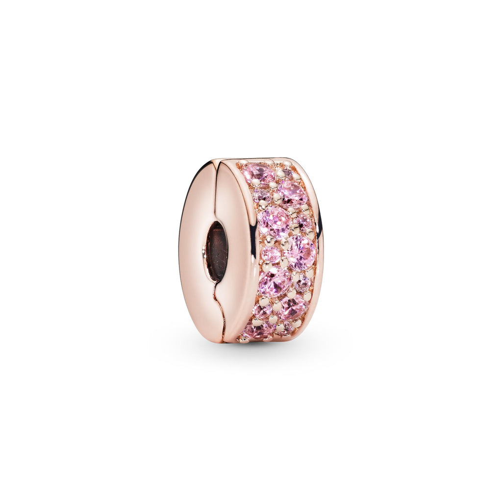 Pandora Moments Charm Clip Pavé Rose 781817PCZ