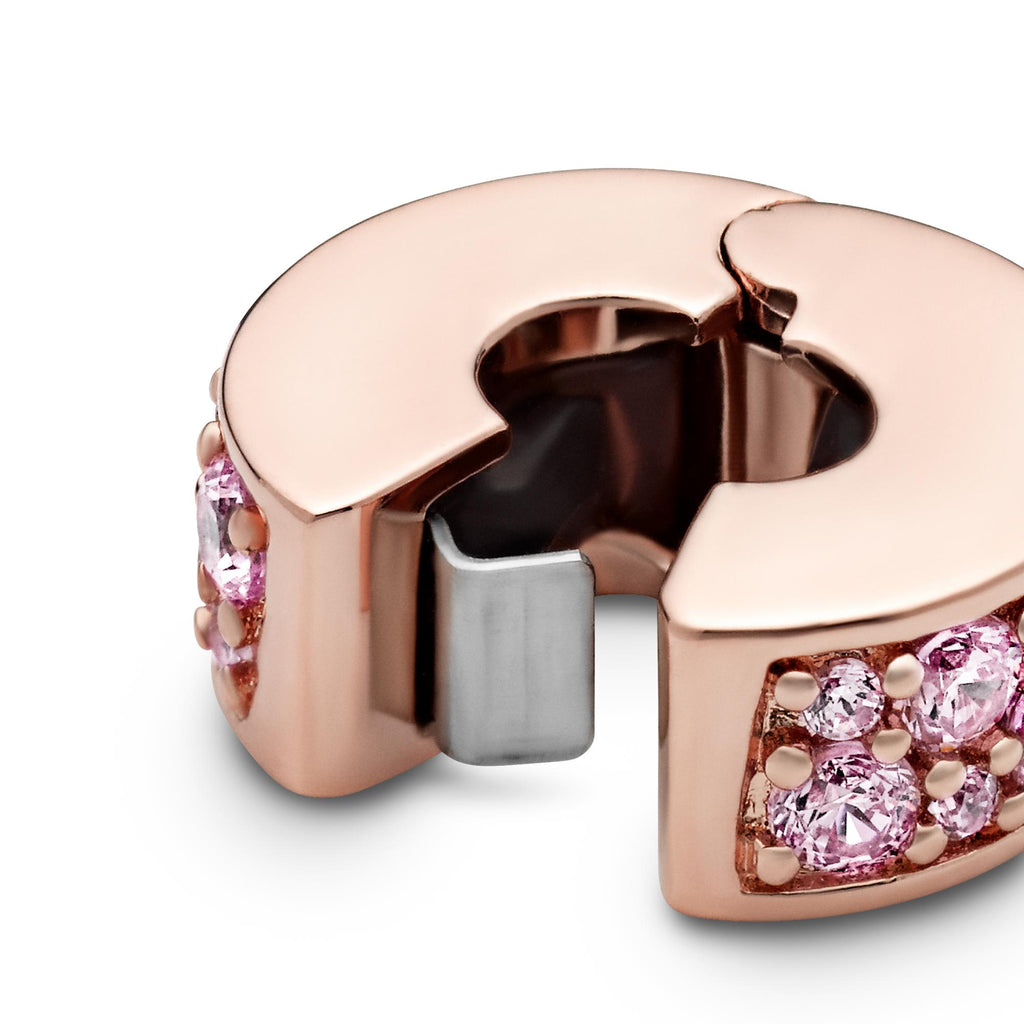 Pandora Moments Charm Clip Pavé Rose 781817PCZ