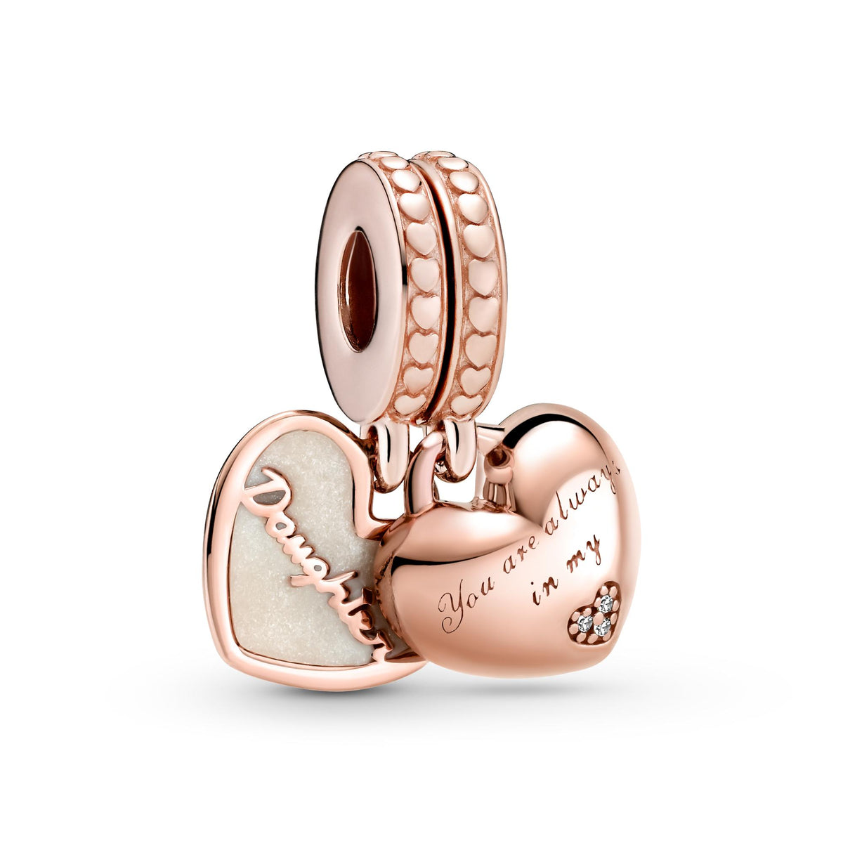 Pandora Moments Charm Pendant Séparable Tu es toujours dans mon cœur 782072EN23