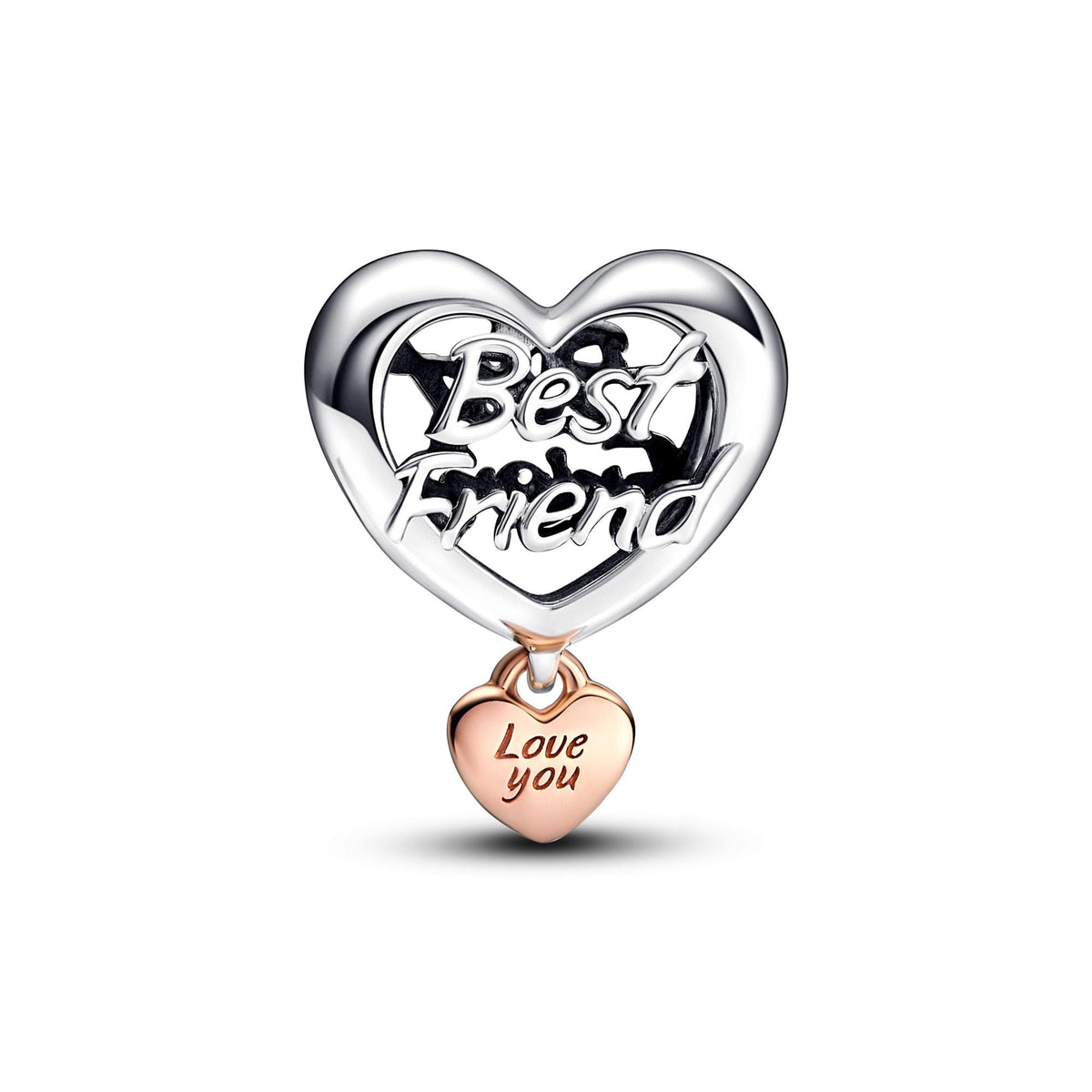 Pandora Moments Charm Cœur Love You Best Friend 782243C00