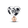 Pandora Moments Charm Cœur de Sœur Rose 782244C00