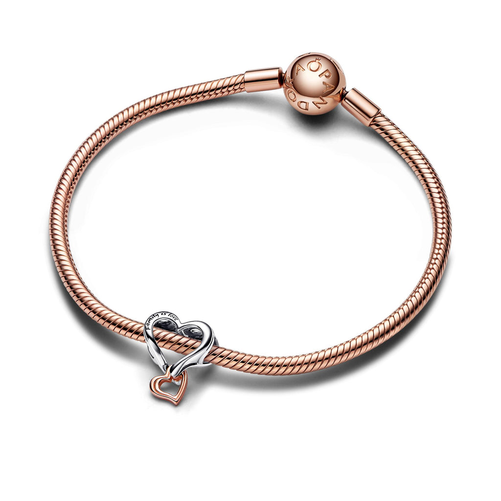Pandora Moments Charm Cœur Infini Ajouré Bicolore 782642C00