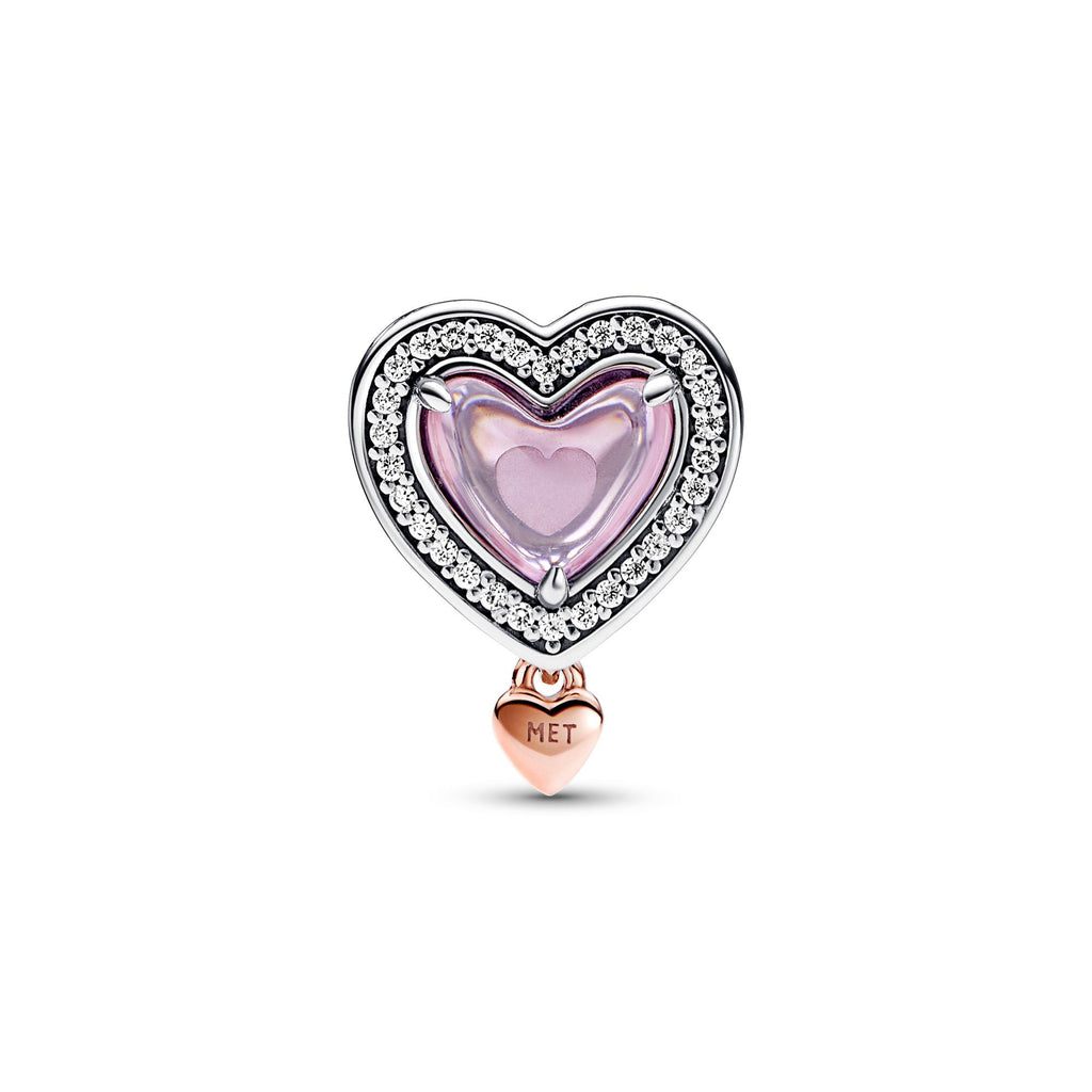 Pandora Moments Charm Maman & Cœur Ajouré Bicolore 782653C01