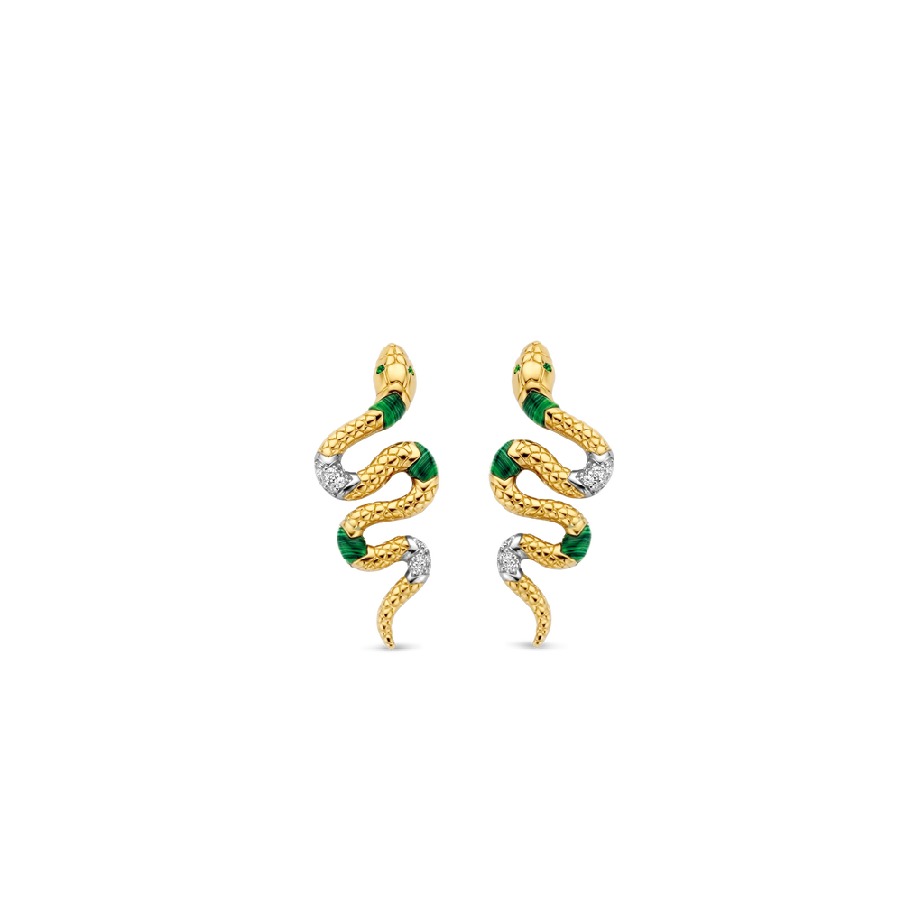 Ti Sento Milano Boucles d'oreilles pendantes Serpent 7827EM