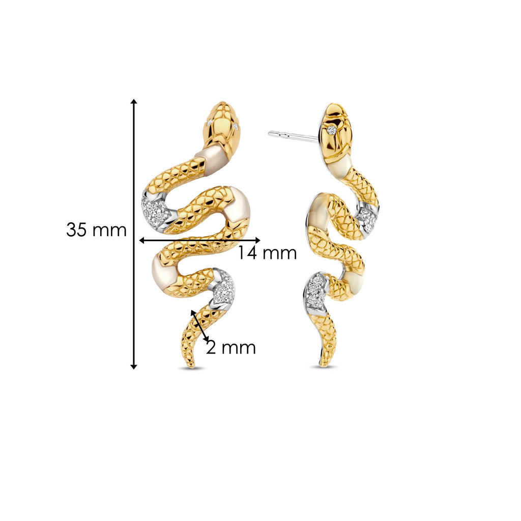 Ti Sento Milano Puces d'oreilles Serpent 7827MW
