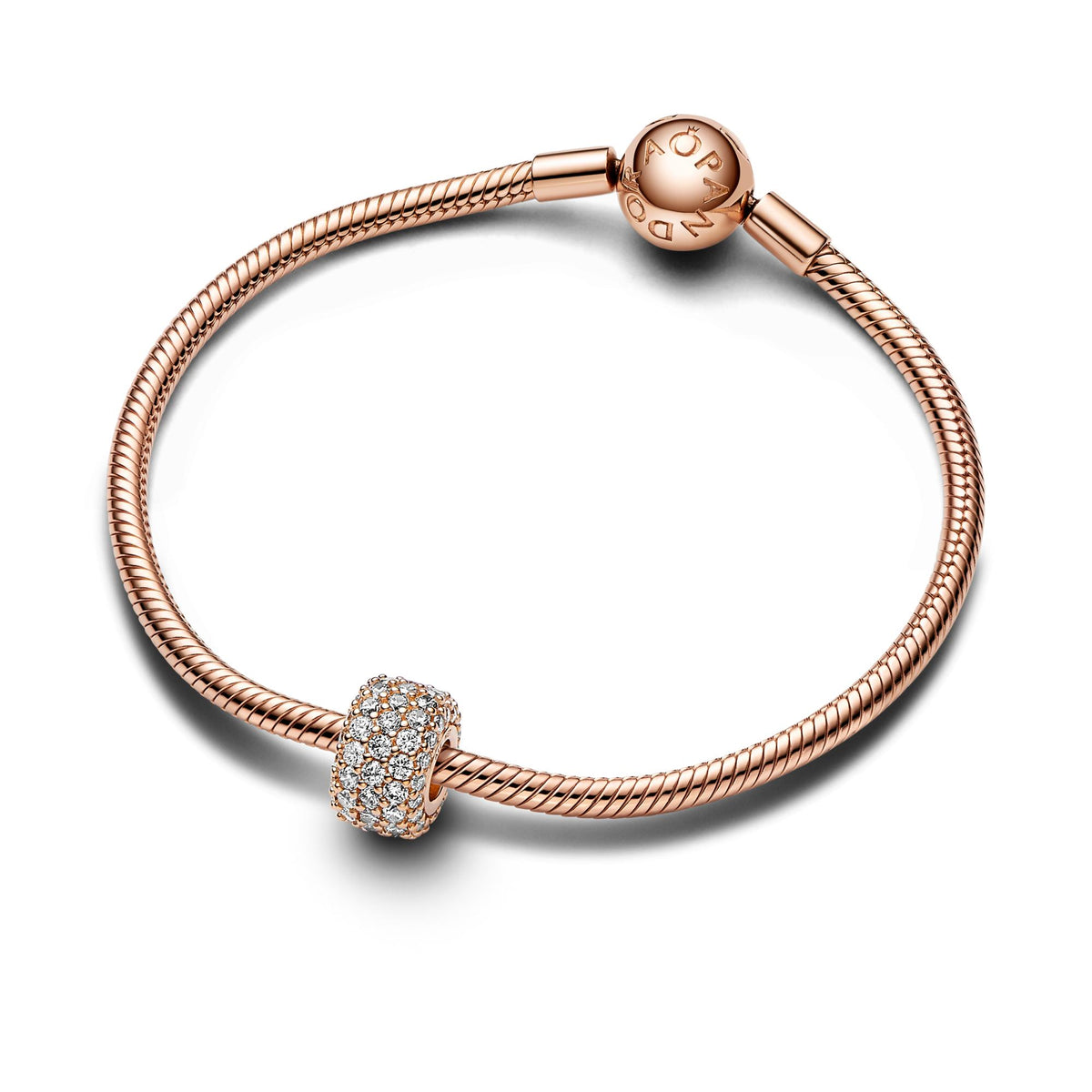 Pandora Moments Charm Triple Rang Pavé Scintillant 782820C01