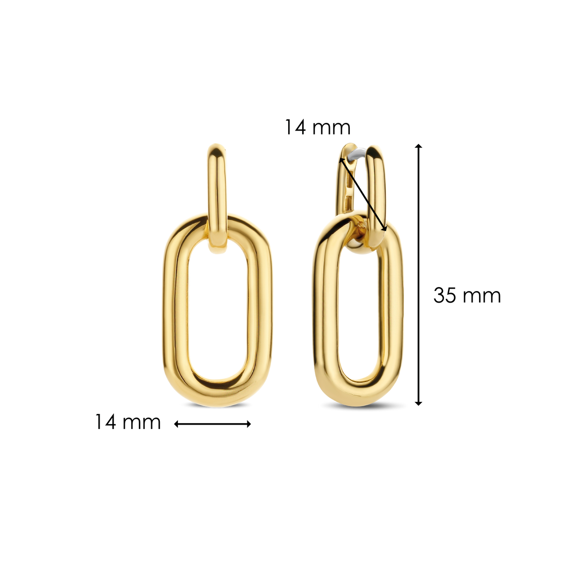 Ti Sento Milano Boucles d'oreilles pendantes Signature 7846SY