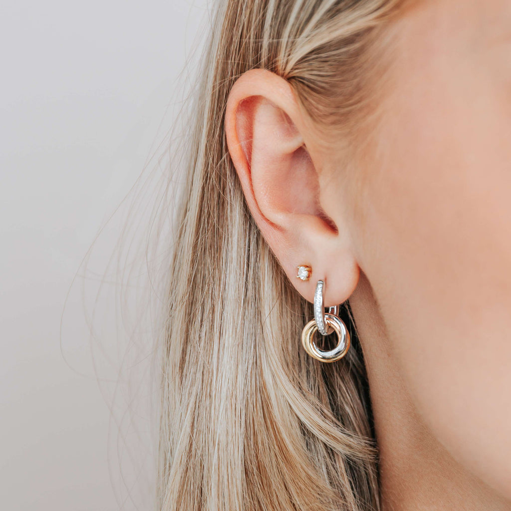 Ti Sento Milano Boucles d'oreilles pendantes Cercles 7857ZT