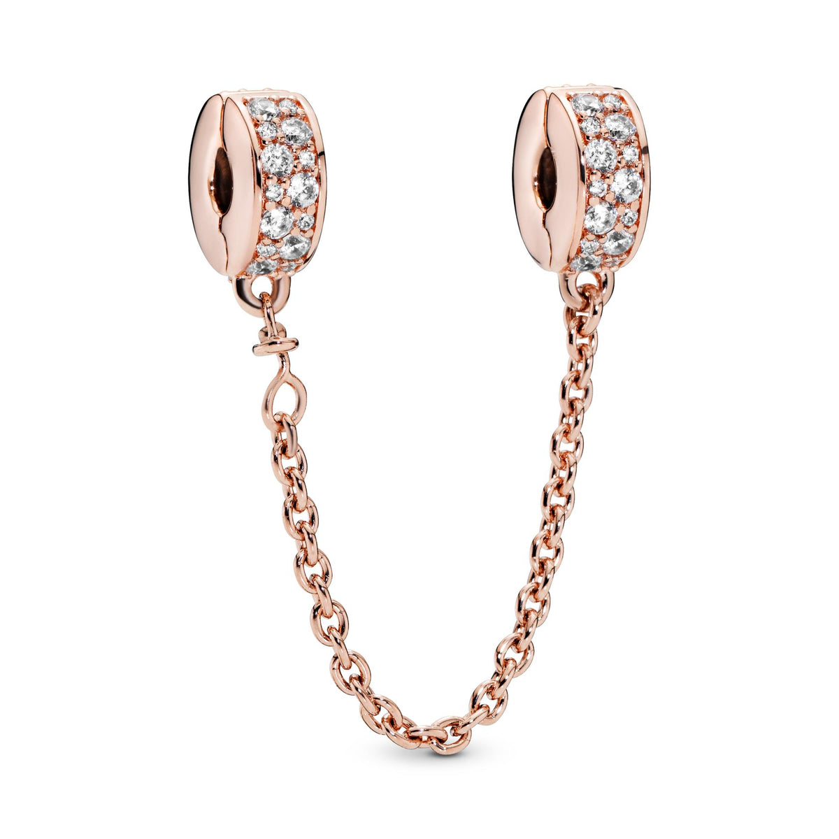 Pandora Moments Charm Clip Chaîne de Confort Pavé Incolore 786322CZ-05