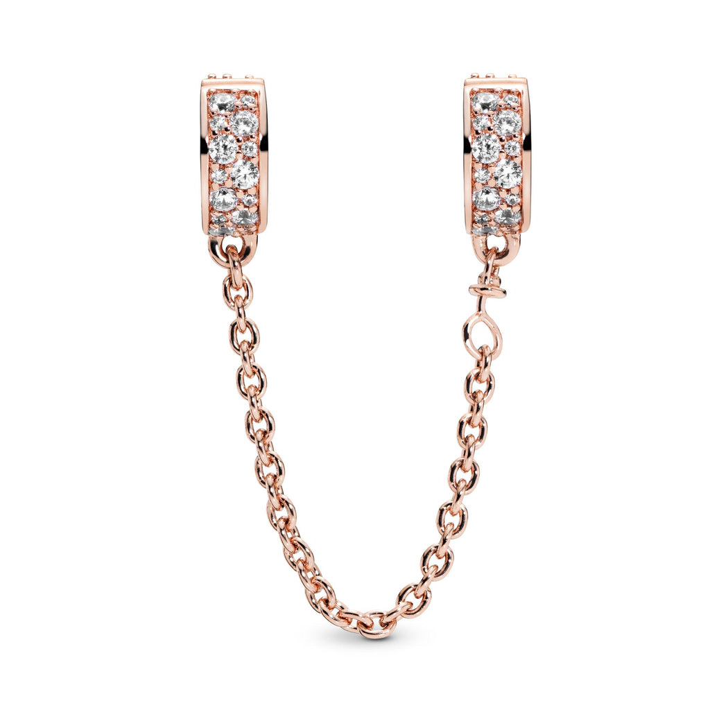 Pandora Moments Charm Clip Chaîne de Confort Pavé Incolore 786322CZ-05