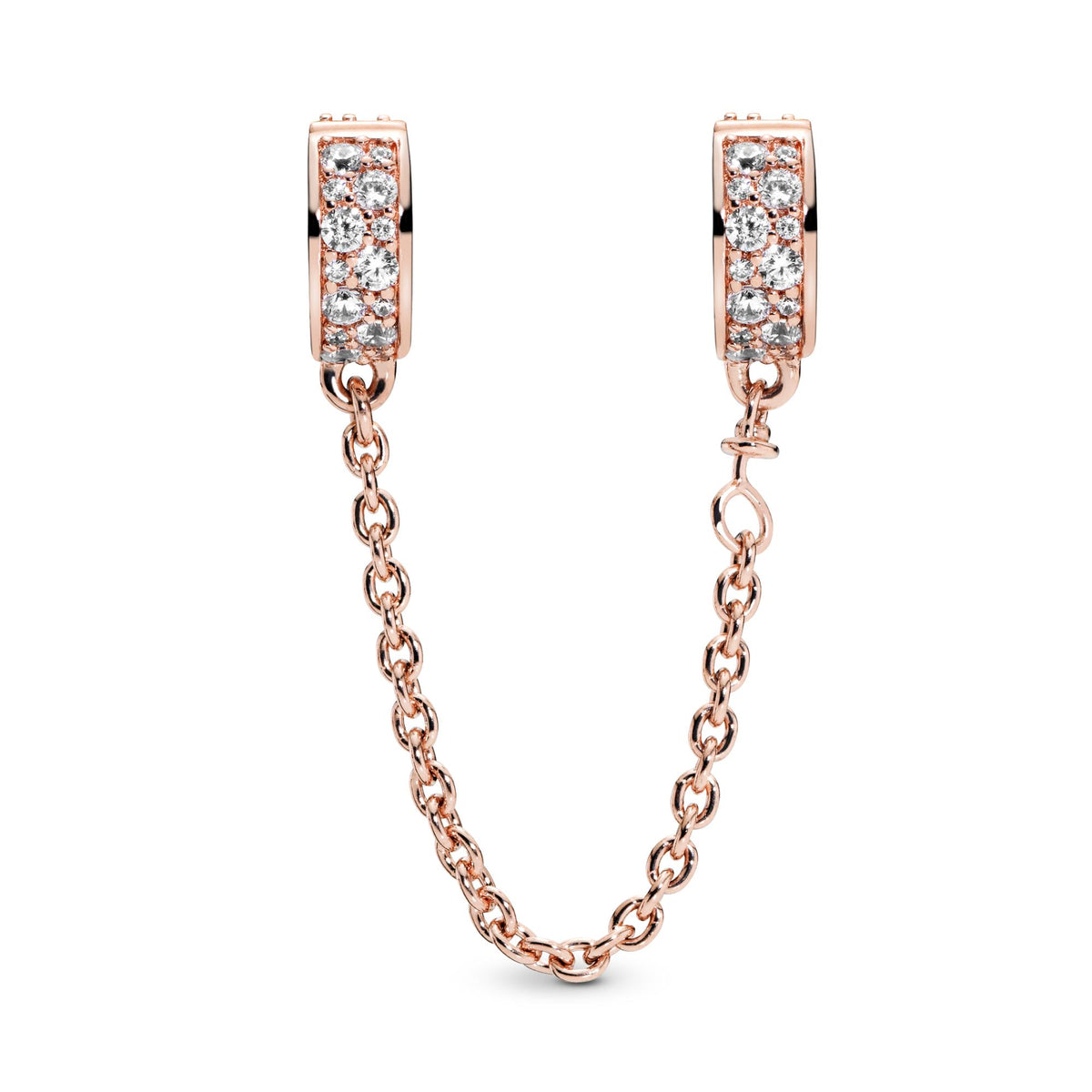 Pandora Moments Charm Clip Chaîne de Confort Pavé Incolore 786322CZ-05