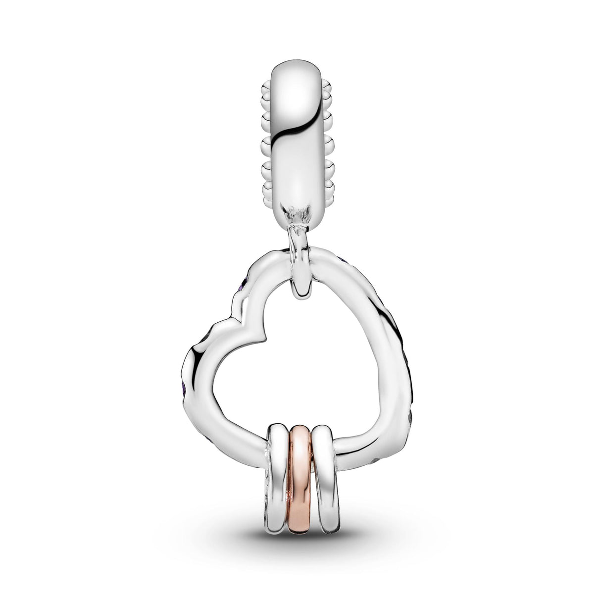 Pandora Moments Charm Pendant Cœur Rempli de Cœurs 787247NLCMX