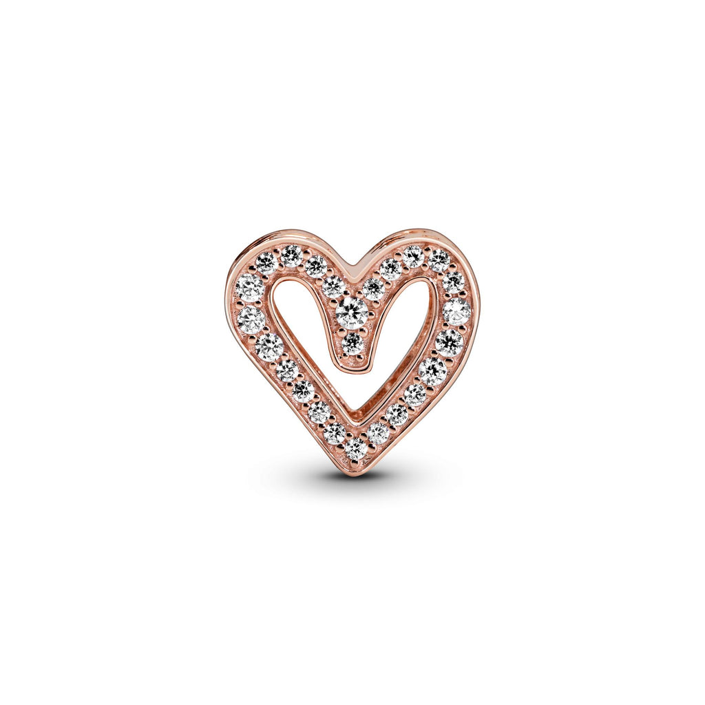 Pandora Moments Charm Esquisse de Cœur Scintillant 788692C01