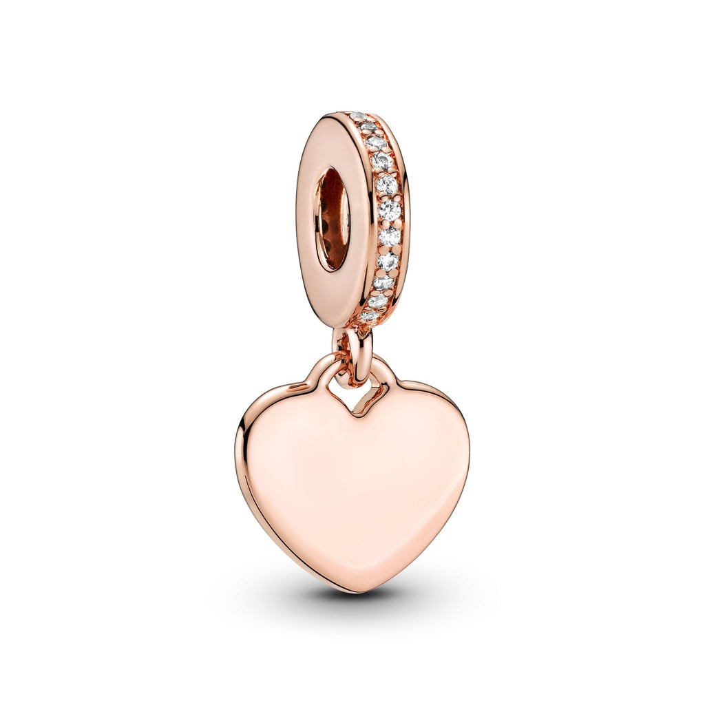Pandora Moments Charm Pendant Plaque Cœur Gravable 788761C01