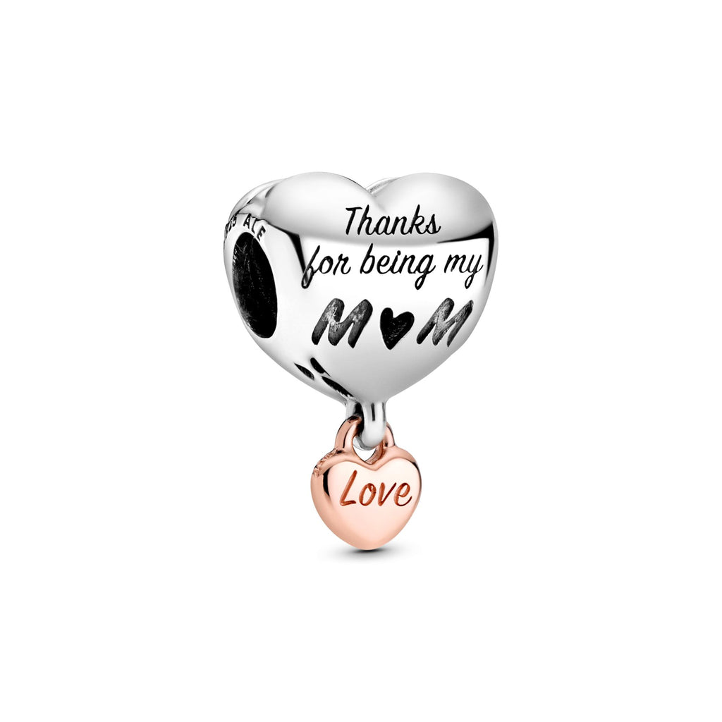 Pandora Moments Charm Cœur de Maman Rose 788830C00