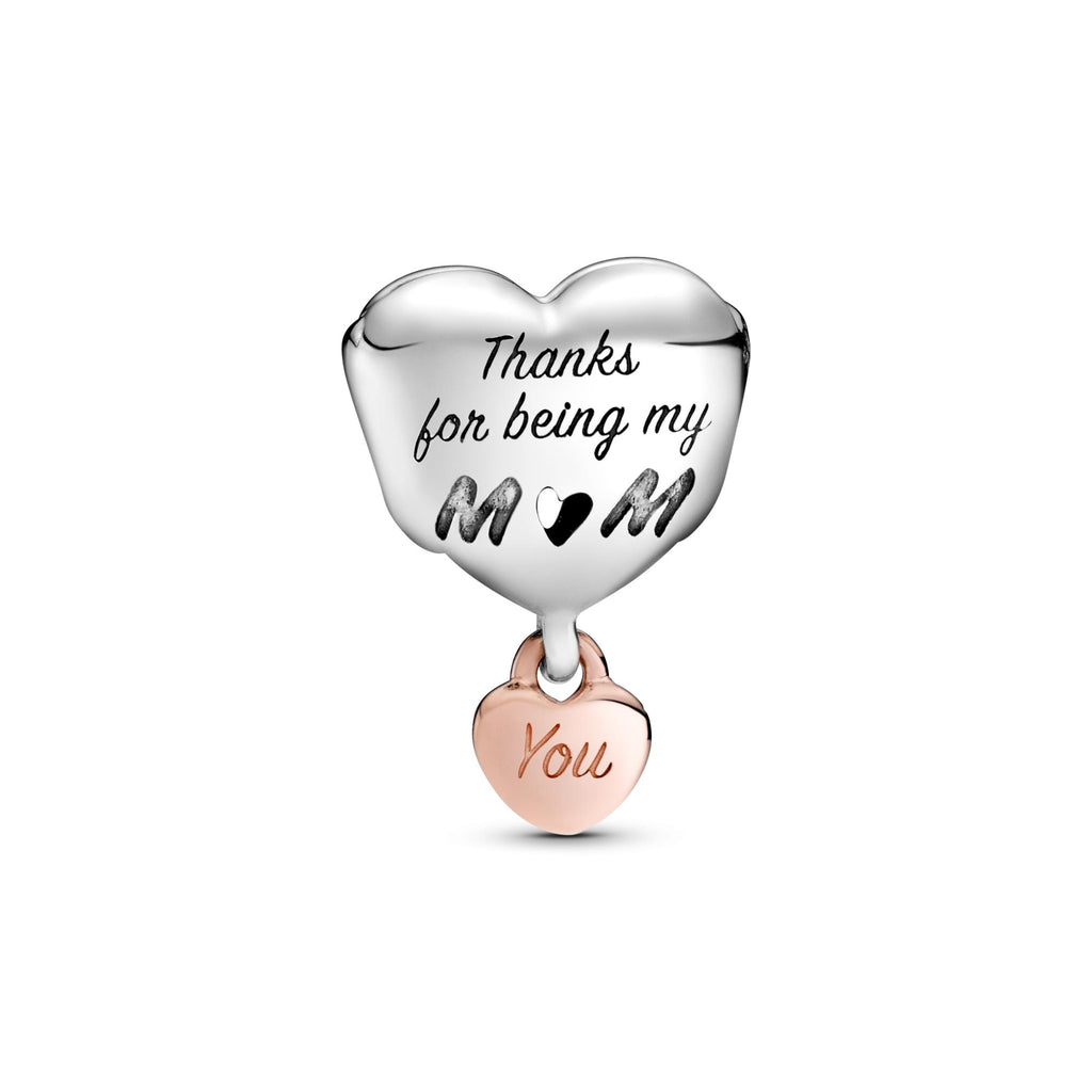 Pandora Moments Charm Cœur de Maman Rose 788830C00