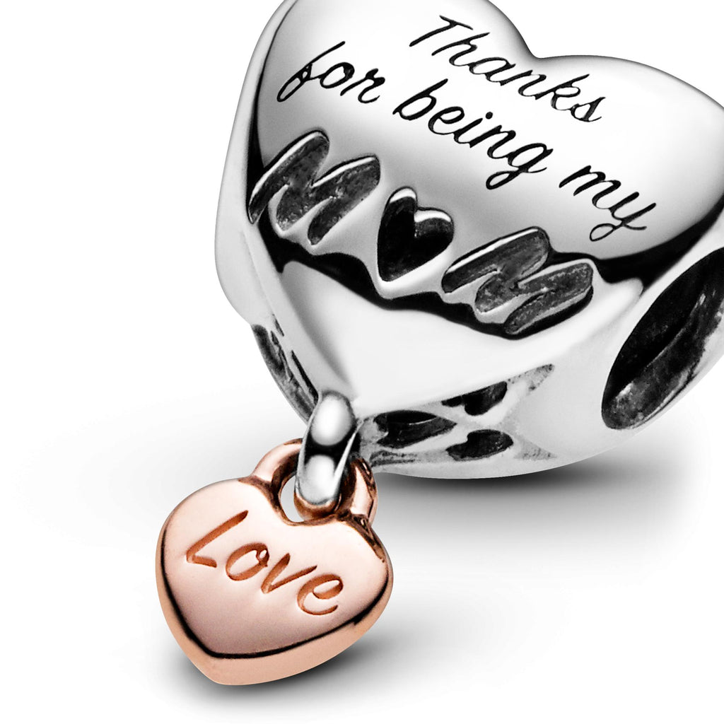 Pandora Moments Charm Cœur de Maman Rose 788830C00