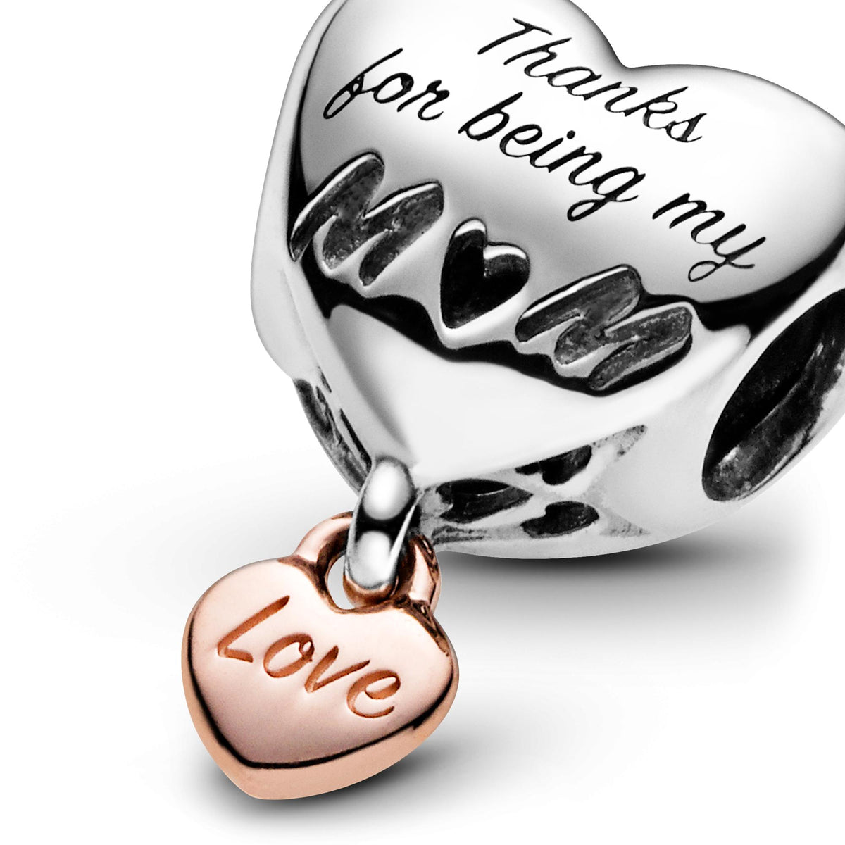 Pandora Moments Charm Cœur de Maman Rose 788830C00