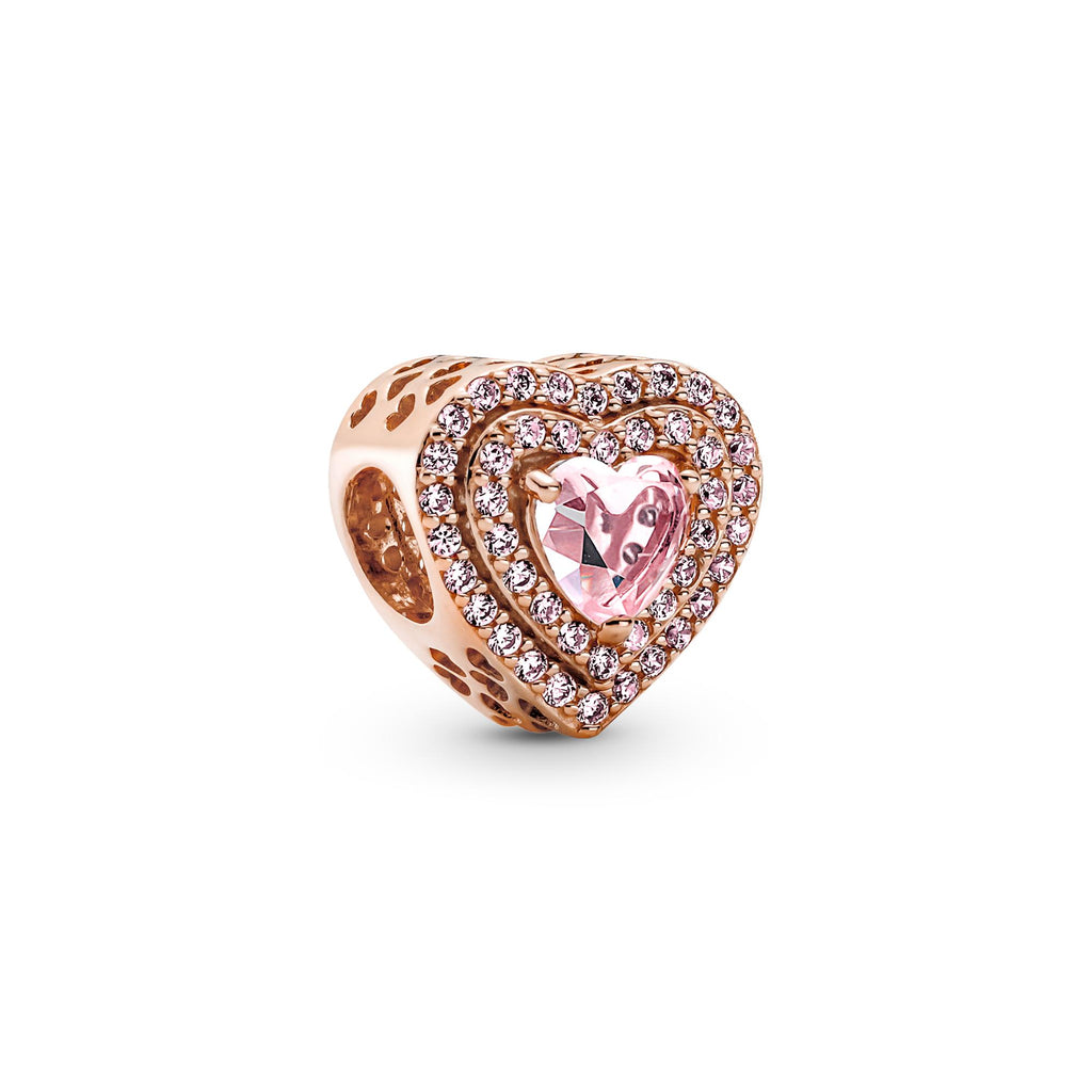 Pandora Moments Charm Cœurs Nivelés Scintillant 789218C01