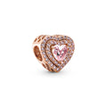 Pandora Moments Charm Cœurs Nivelés Scintillant 789218C01