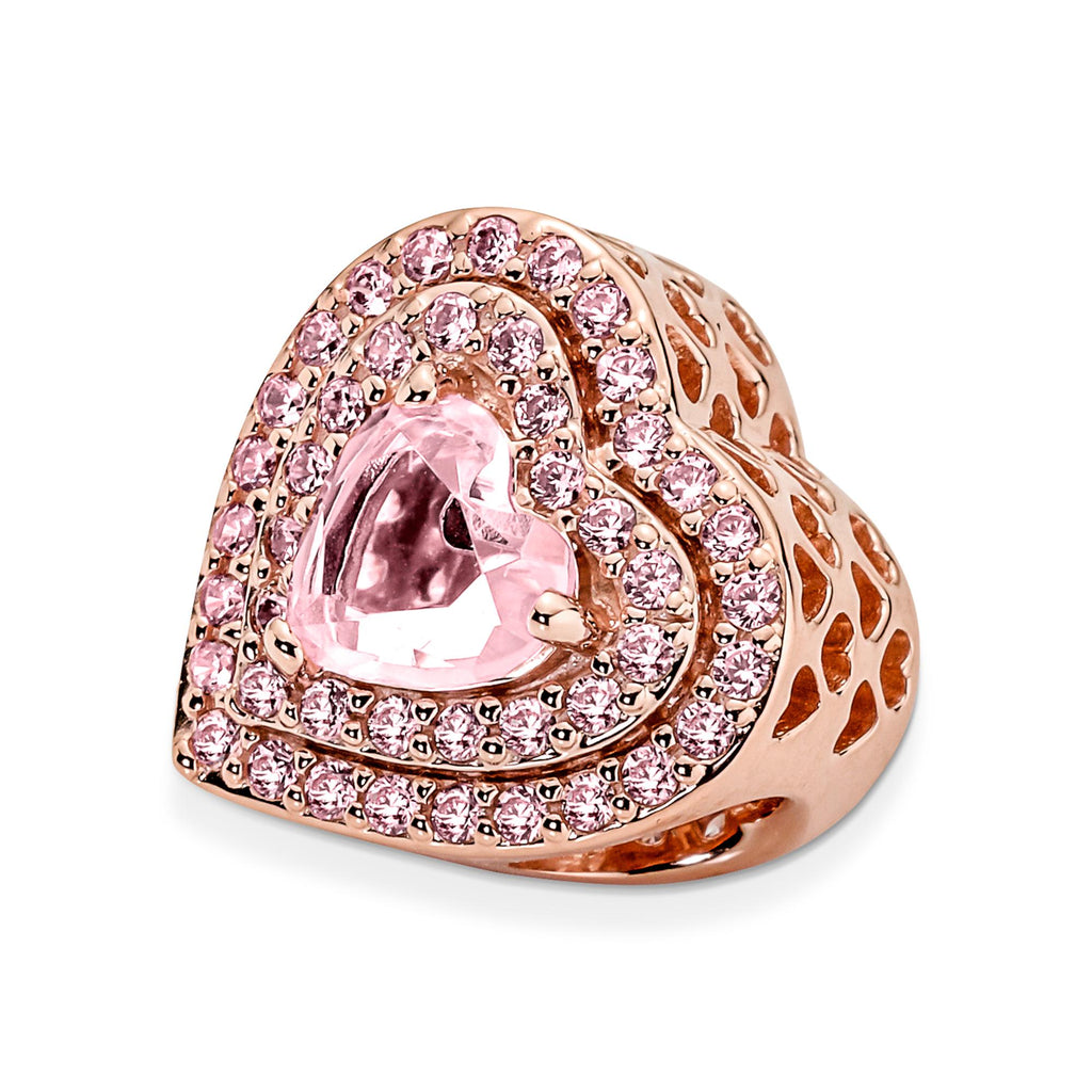 Pandora Moments Charm Cœurs Nivelés Scintillant 789218C01