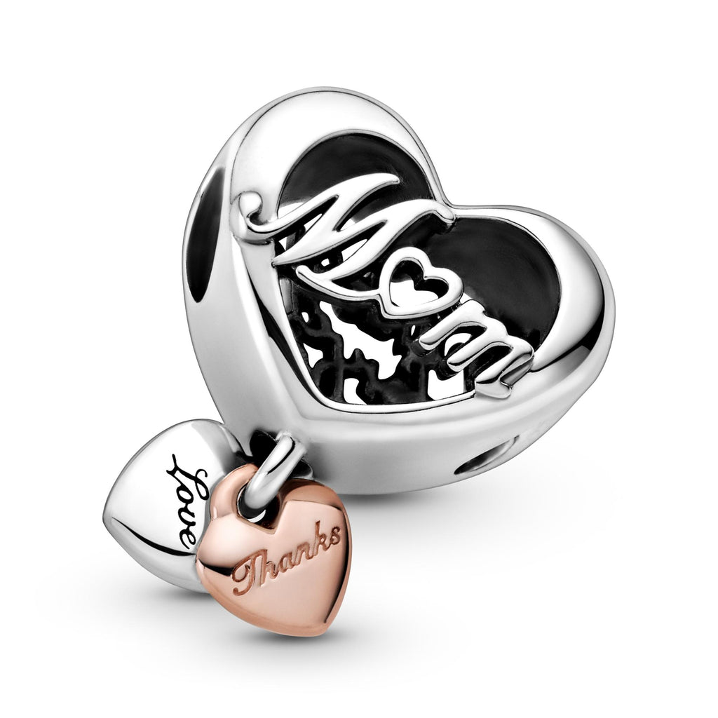 Pandora Moments Charm Cœur Thank You Mum (Merci Maman) 789372C00