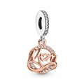 Pandora Moments Charm Pendant Mum (Maman) Bicolore 789374C01