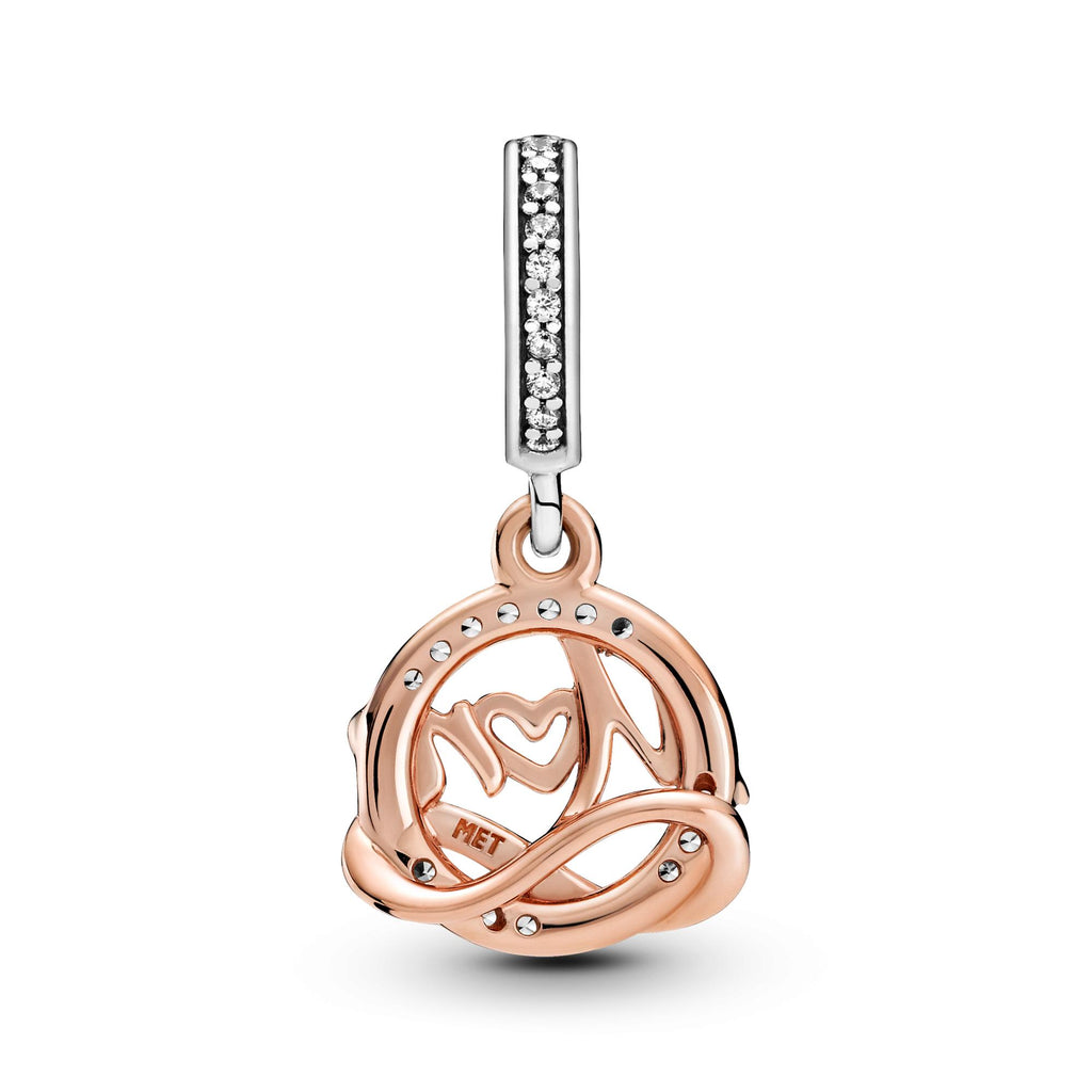 Pandora Moments Charm Pendant Mum (Maman) Bicolore 789374C01