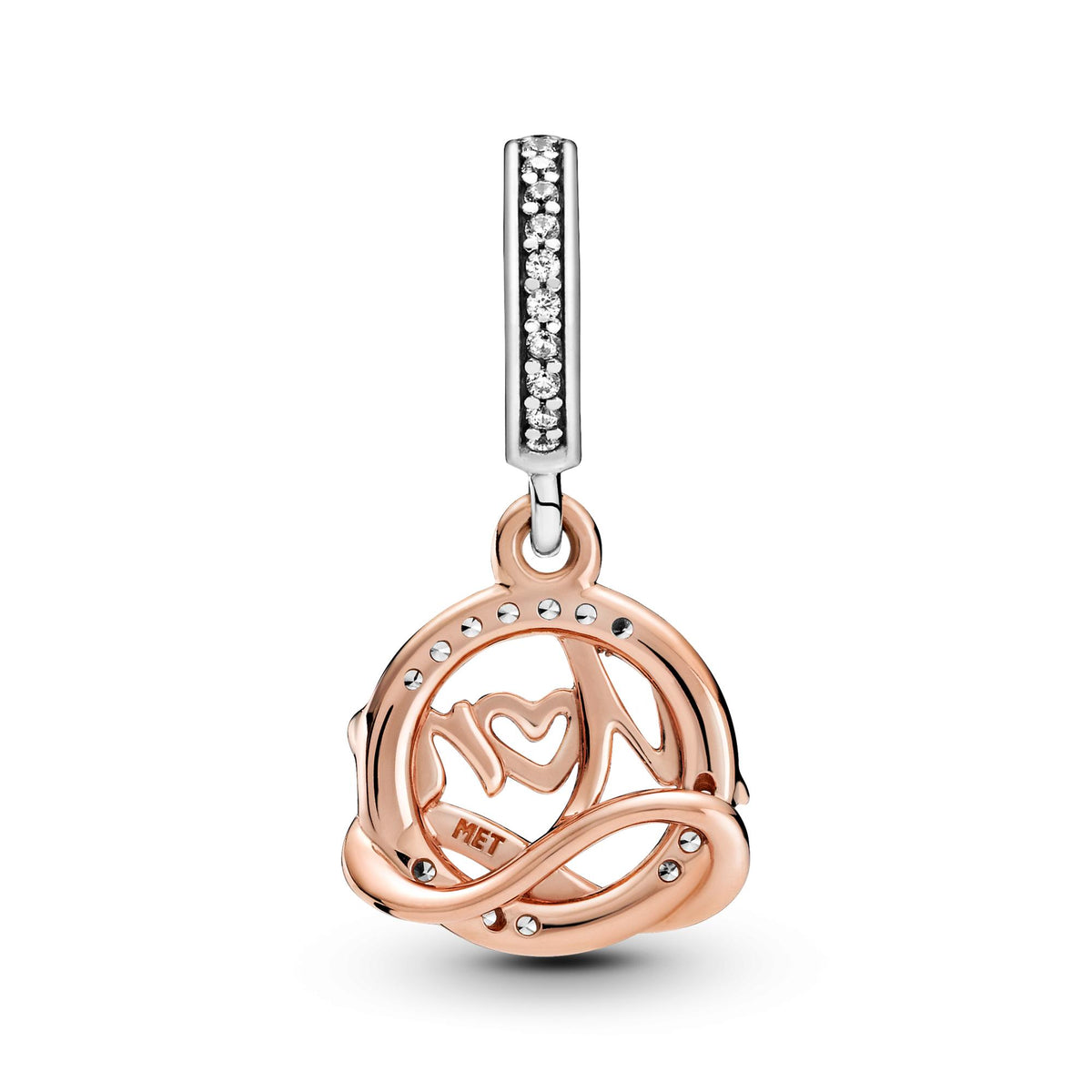 Pandora Moments Charm Pendant Mum (Maman) Bicolore 789374C01